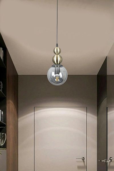 Fer Avize Nesrin Modern Design Corridor Hall Kitchen Living Room Cafe Single Chandelier