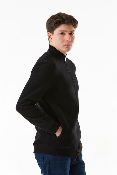 Fulla Moda Φούτερ με γιακά με φερμουάρ
