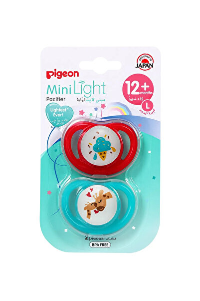 Pigeon Minilight Pacifier Twin Medium 12+ Girl ( 78264 )
