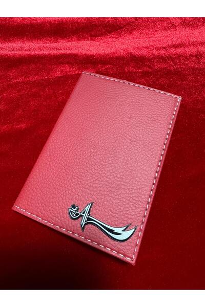 ATTA PAZARLAMA حافظة ترخيص من الجلد الأحمر من زجاج شبكي منقوش، حافظة ترخيص، م...