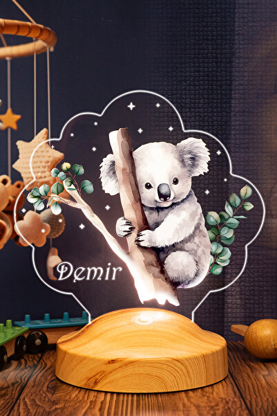 SEVGİLAMBASI Koala Ağaca Sarılan Gece Lambası Sevimli Çocuk Bebek Odası Lamba...