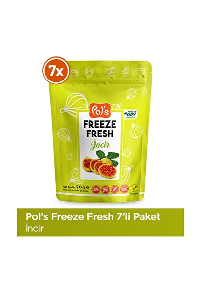 Pol's Freeze Fresh Incir 20 G X 7 Adet Freeze Dry Dondurularak Kurutulmuş Meyve