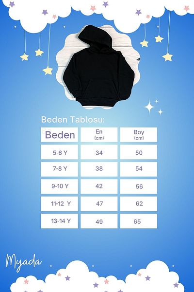 ADA BEBEK ÇOCUK Παιδικό φούτερ Unisex Oversize Roblox Printed