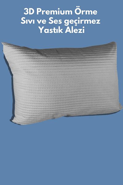 Hig Store 3D Premium Ultra Soft Bumbac - Saltele de pernă rezistente la lichide 50x70 2 buc
