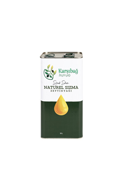 Natural 2025-2026 Yeni Hasat Karşıbağ Tirilye Soğuk Sıkım Natürel Sızma Zeytinyağı (5 LİTRE)