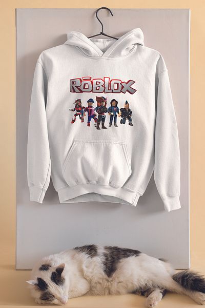 ADA BEBEK ÇOCUK Παιδικό φούτερ Unisex Oversize Roblox Printed