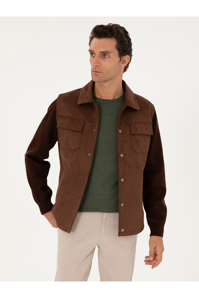 Cacharel Kahverengi Süet Ceket 50293411-VR029