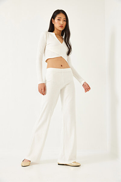 Bianco Lucci Women's Chain Necklace Detailed Bottom Top Set 0203 60261205