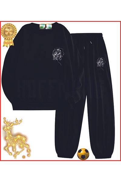 HOFFNUNG Суитшърт MONALIZA WOMAN FACE BLACK с принт