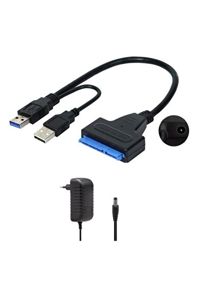 Temiz Pazar USB 3.0 2.5 3.5 İnç Sata SSD HDD Hard Disk Çevirici Dönüştürücü + Adaptör uyumlu