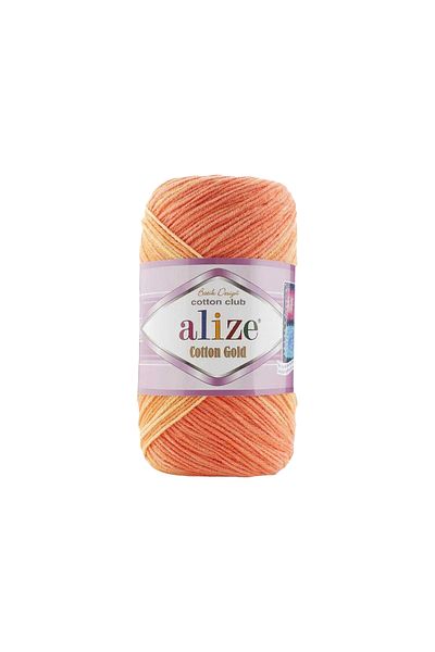 Alize Amigurumi Motif 7687 Model Tie-Dye Crop Dress - 330m 55% Cotton Thread Cardigan