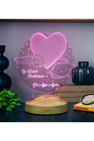 SEVGİLAMBASI Doktora Hediye, Tıp Bayramı Hediyesi Kişiye Özel 3 Boyutlu Dokto...