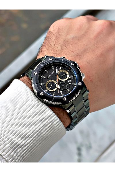 Quantum Functions Active 10 Atm Waterproof Steel Band Steel Case Men Wristwatch Hng800