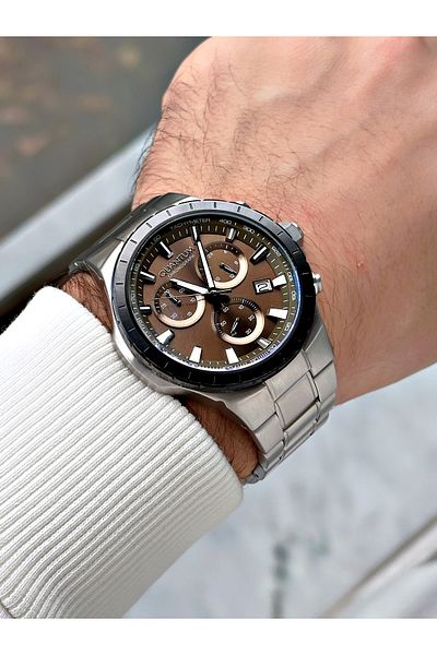 Quantum Function Silver Color Steel Cord Steel Case Men's Wristwatch