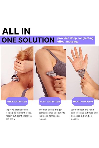 fulina Massage Roller, Acupuncture Roller for Muscle Pain Relief, Acupressure Massager