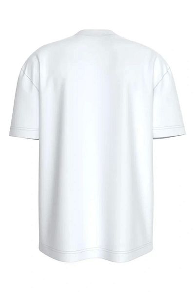 Calvin Klein Weißes Herren-T-Shirt mit regulärer Passform
