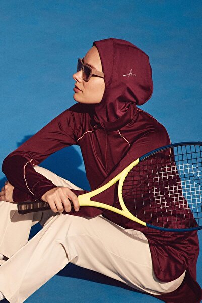 Haşema Active Tesettür Spor Antrenman Bonesi Act-27 Mor Renk