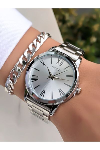 Homies Original Invoice Waterproof Women's Wrist Watch with Bracelet Gift