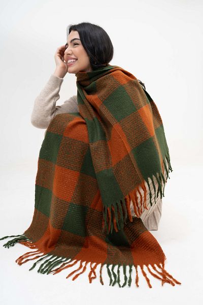 FENZA SCARF ABBEY KARE MODEL LANA-MIXTĂ ACRILOĂ BĂRĂ CU MODEL