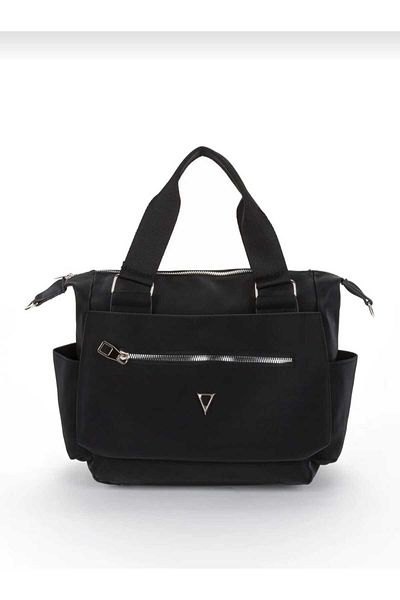 MAC&MOS Women's Black Compartment Hand and Shoulder Bag