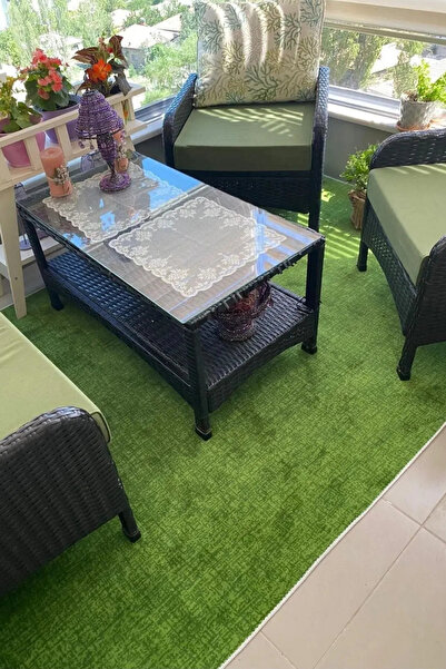 Frt Export Yeşil Çim Kaymaz Taban Mutfak Balkon Bahçe Koridor Salon Halısı