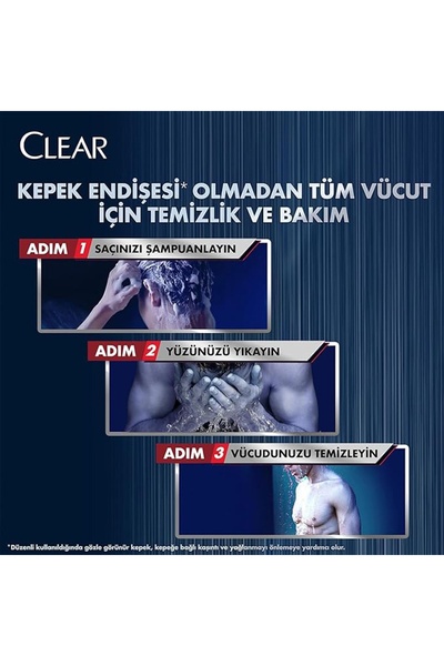 Clear Men Deep Cle 3ın1 Sh 350ml