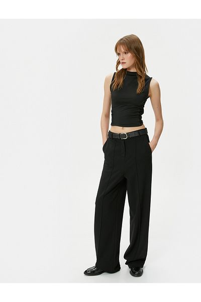 Koton Halter Neck Top Sides Drape Detailed