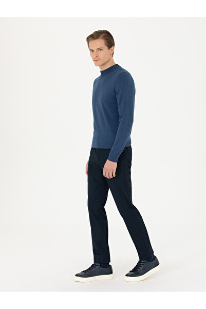 Cacharel Lacivert Slim Fit Kanvas Pantolon 50277668-VR033