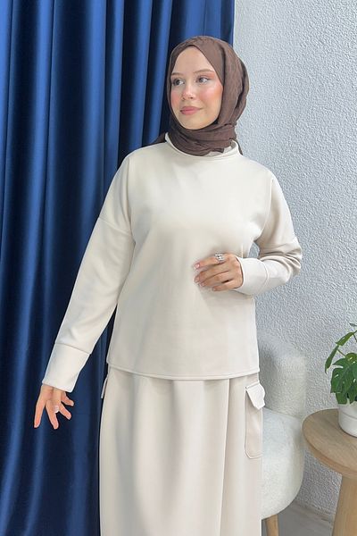 lurex moda Βασικό κοστούμι Scuba Skirt
