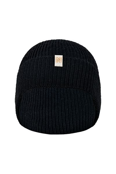 NORFOLK Norwick - Child Black Merino Wool, 70% Beret