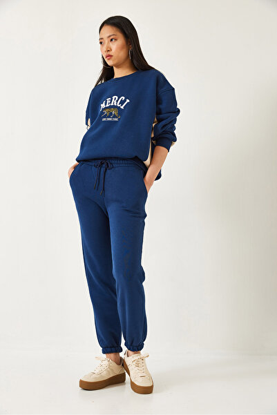 Bianco Lucci Damen-Set mit drei Fäden und bedrucktem Oberteil 60351292