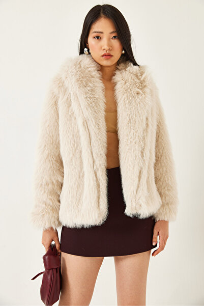 Bianco Lucci Jachetă premium de blană artificială pentru femei 60251922