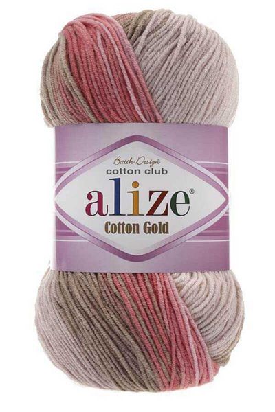 Alize Νο: 5970 Φόρεμα με μοτίβο Amigurumi Tie-Dye και ζακέτα από 55% βαμβάκι - 100 gr 330 μέτρα