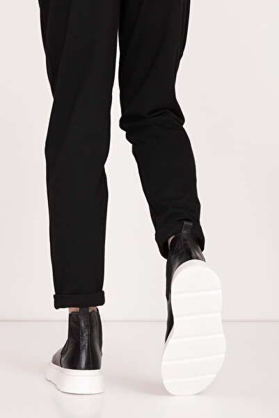 Gondol Erkek Hakiki Deri Hafif Eva Taban Yanları Lastikli Bot Src.7004