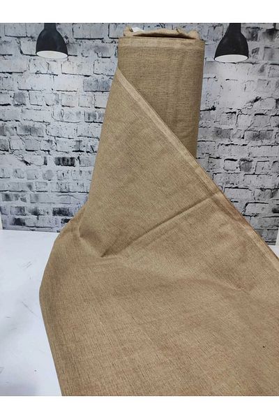 Soft Colours Beige Ranforce Meter Fabric Duvet Cover - Bed Sheet