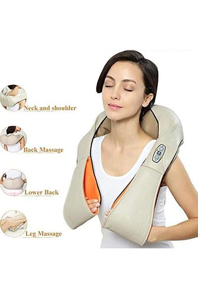 COOYA Shiatsu Neck Shoulder Back Massager, Electric Deep Tissue 3D Kneading, Full Body Muscle Relaxation