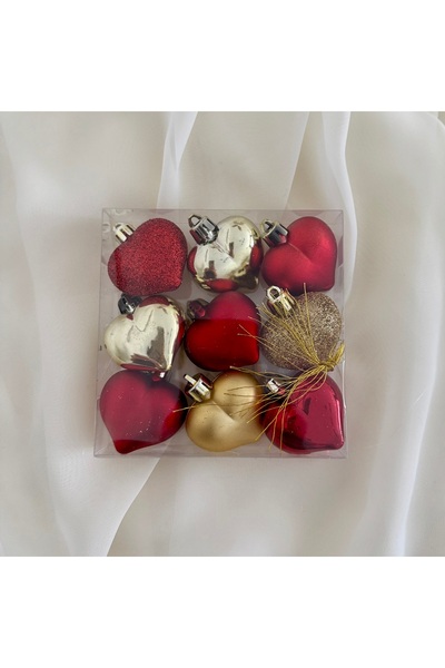 takı tutkum New Year Christmas Colorful Heart Figure Christmas Tree Ornament