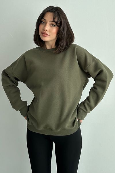 zunop Women's Crew Neck Oversize Sweatshirt