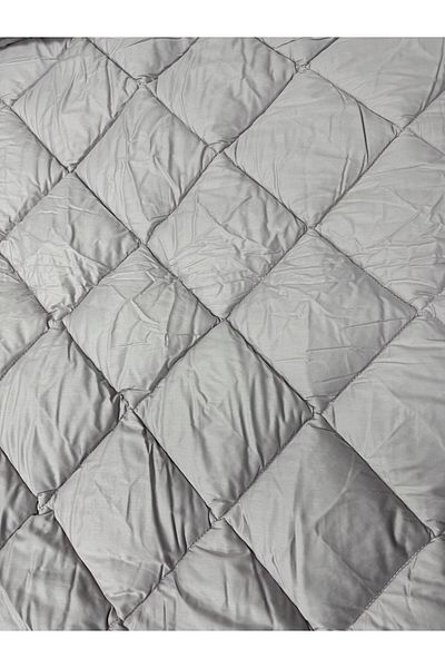 Clasy 100% Cotton Ranforce Single Quilt Double Sided Purple Plain Patterned Quilted