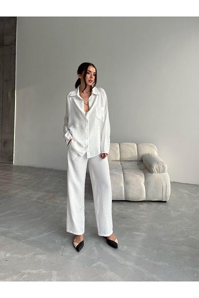 mydukkan.co Lavi Double Linen Suit White