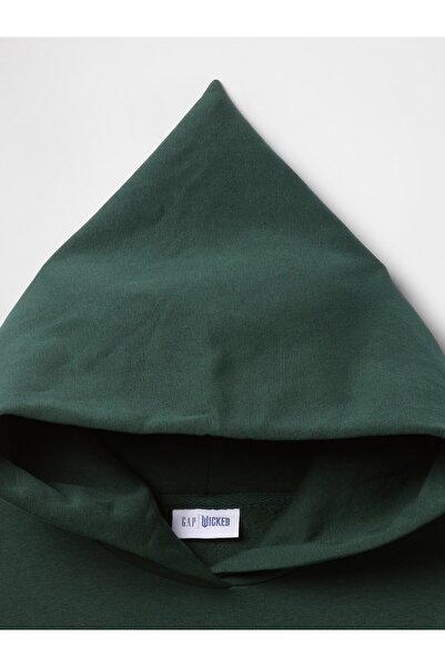 GAP Kız Çocuk Yeşil Wicked Gap Logo Vintage Soft Sweatshirt Elbise