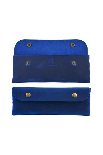 Mess collection Leather Pen Holder, Genuine Leather Small Pencil Case – Business, Office, School Accessories Holder