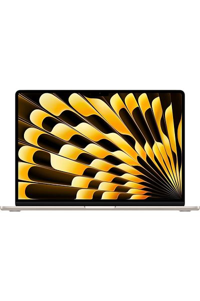 Apple جهاز MacBook Air مقاس 15 بوصة: شريحة Apple M2، وحدة معالجة مركزية 8 نواة ووحدة معالجة رسومات 10 نواة، وسعة 256 جيجابايت - لوحة مفاتيح Starlight EN