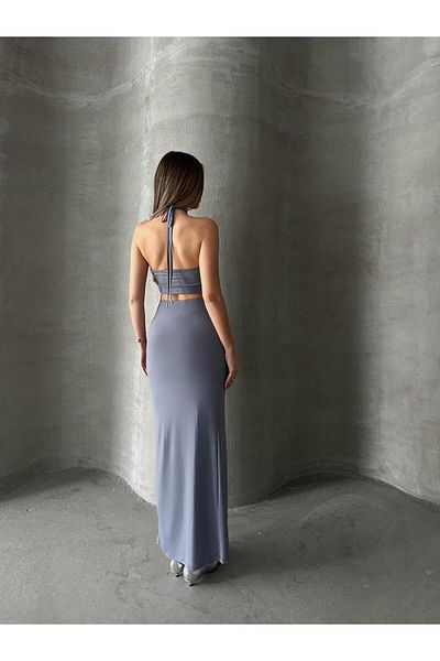 mydukkan.co Gray Rose Double Set