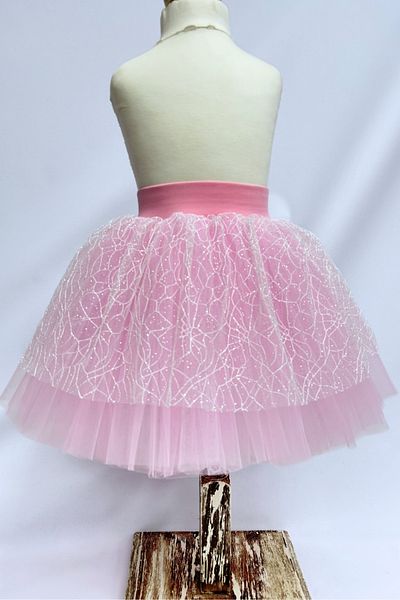 LULLY KİDS Lully Kids Girl's Spider Tulle Detailed Tutu Skirt