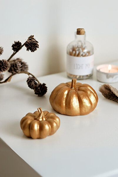 LALEZEN HOME 2li Gold Kabak Dekor