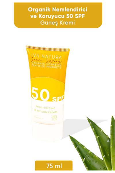 Iva Natura Organic Moisturizing and Protective 50 Spf Sunscreen 75 ml