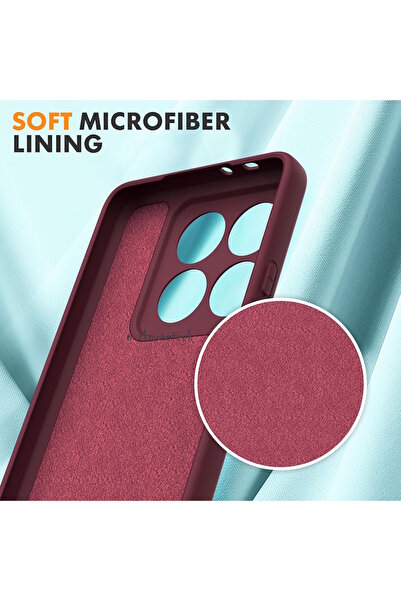 m.tk moveteck Xiaomi Mi 14T Pro Kılıf Lansman Kamera Korumalı içi Kadife Yumuşak Renkli Silikon Mat Hisli Kapak