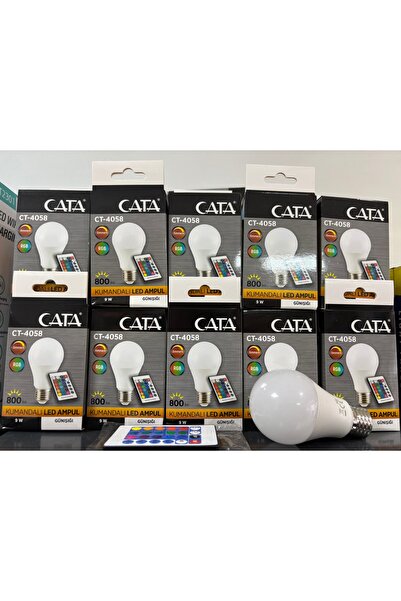 Cata RGB KUMANDALI AMPUL CATA CT4058 RENK DEĞİŞTİREN AMPUL