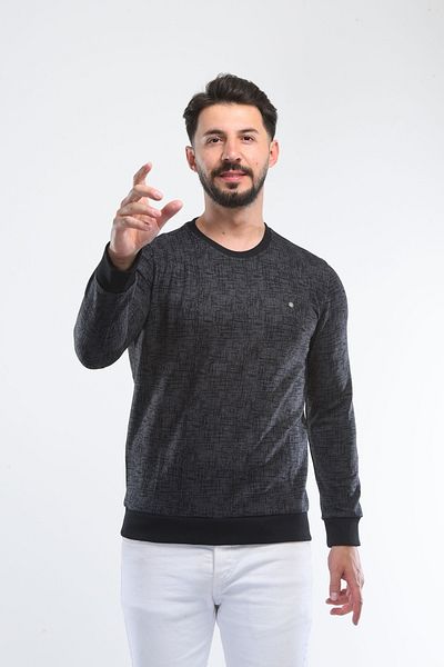 HEDEFNUR TEKSTİL Super Quality Thessaloniki Knit - Printed Pattern, Zero Collar
